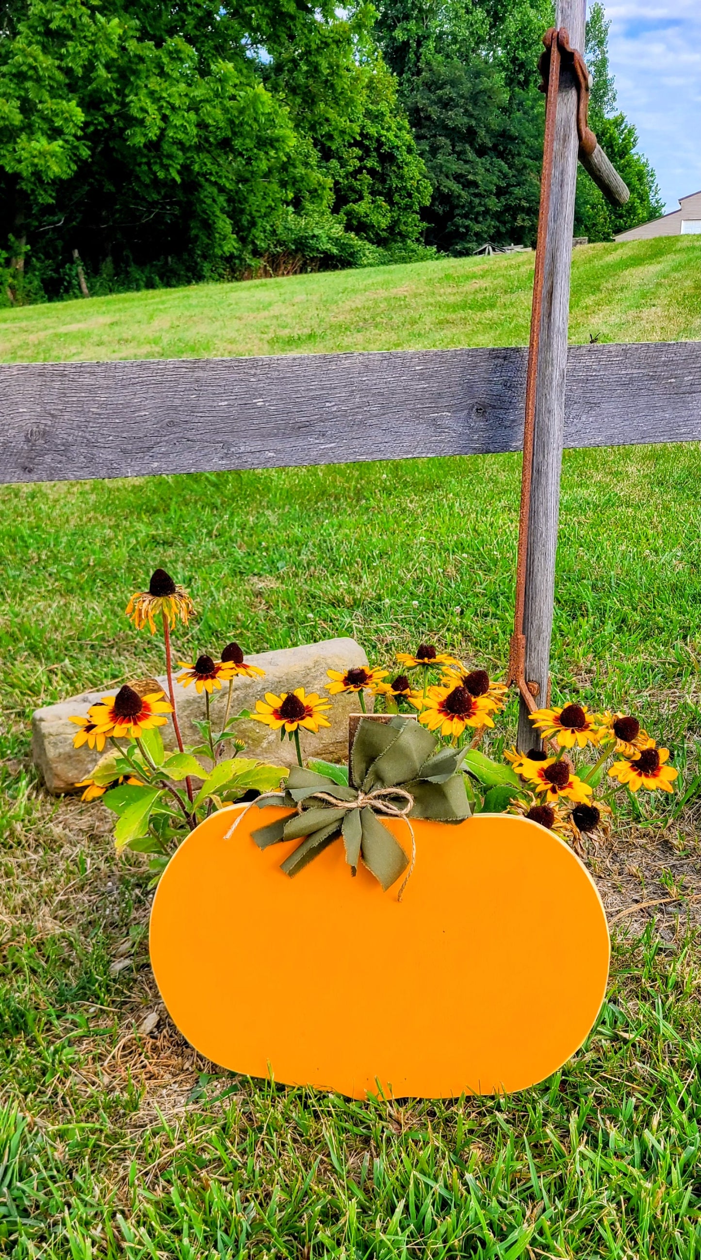 Wooden pumpkin- customizable