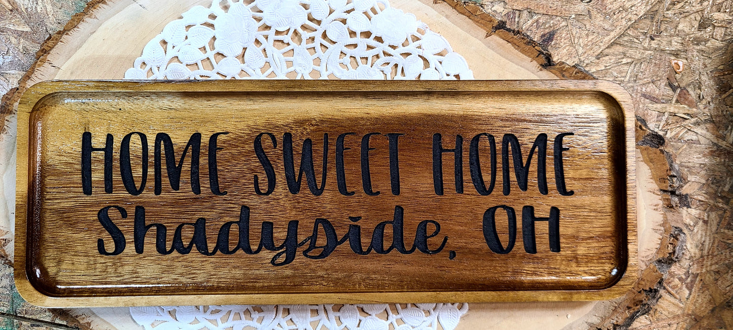 Personalized Wooden Trinket Trays