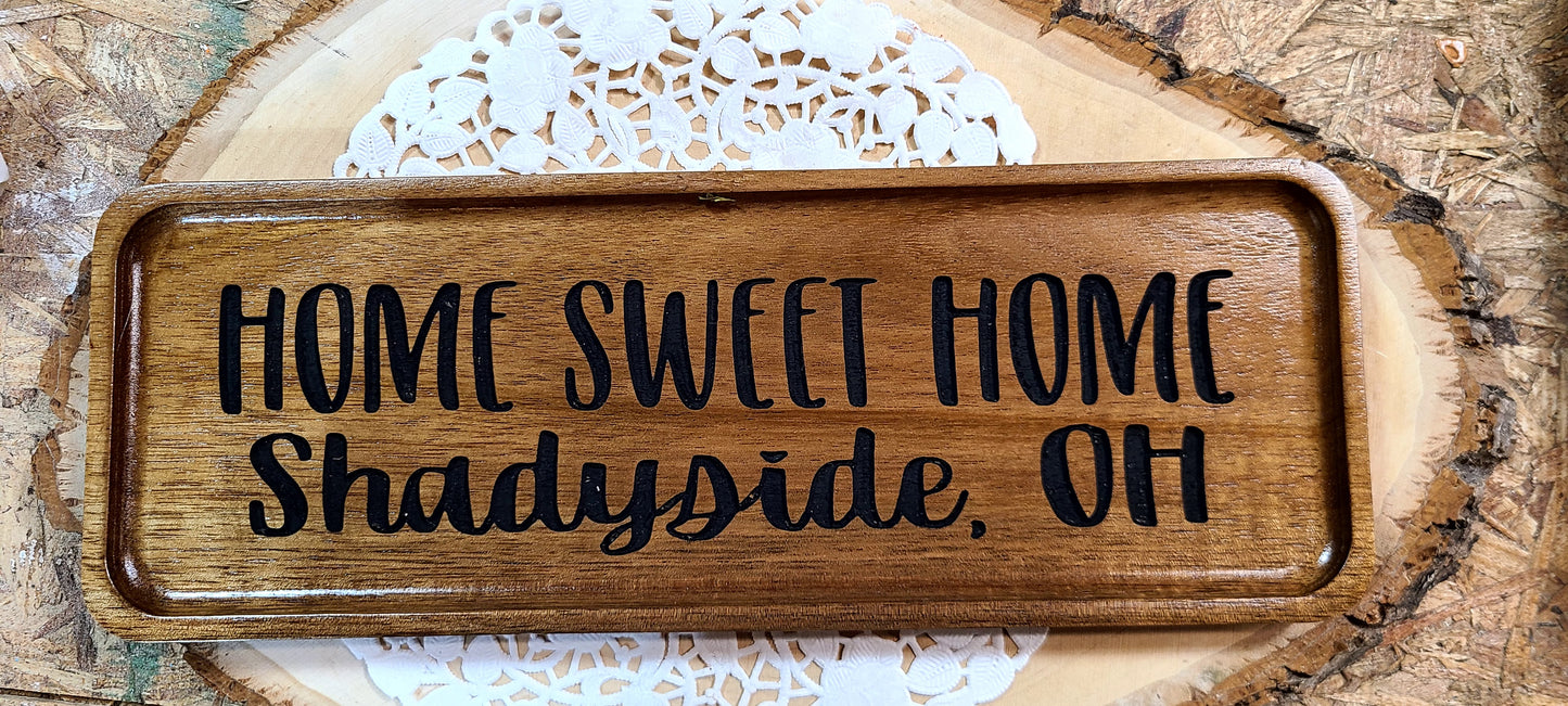 Personalized Wooden Trinket Trays
