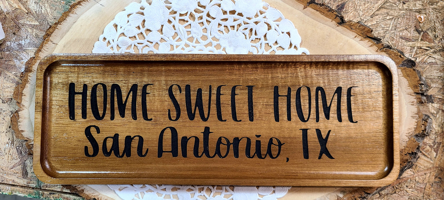 Personalized Wooden Trinket Trays