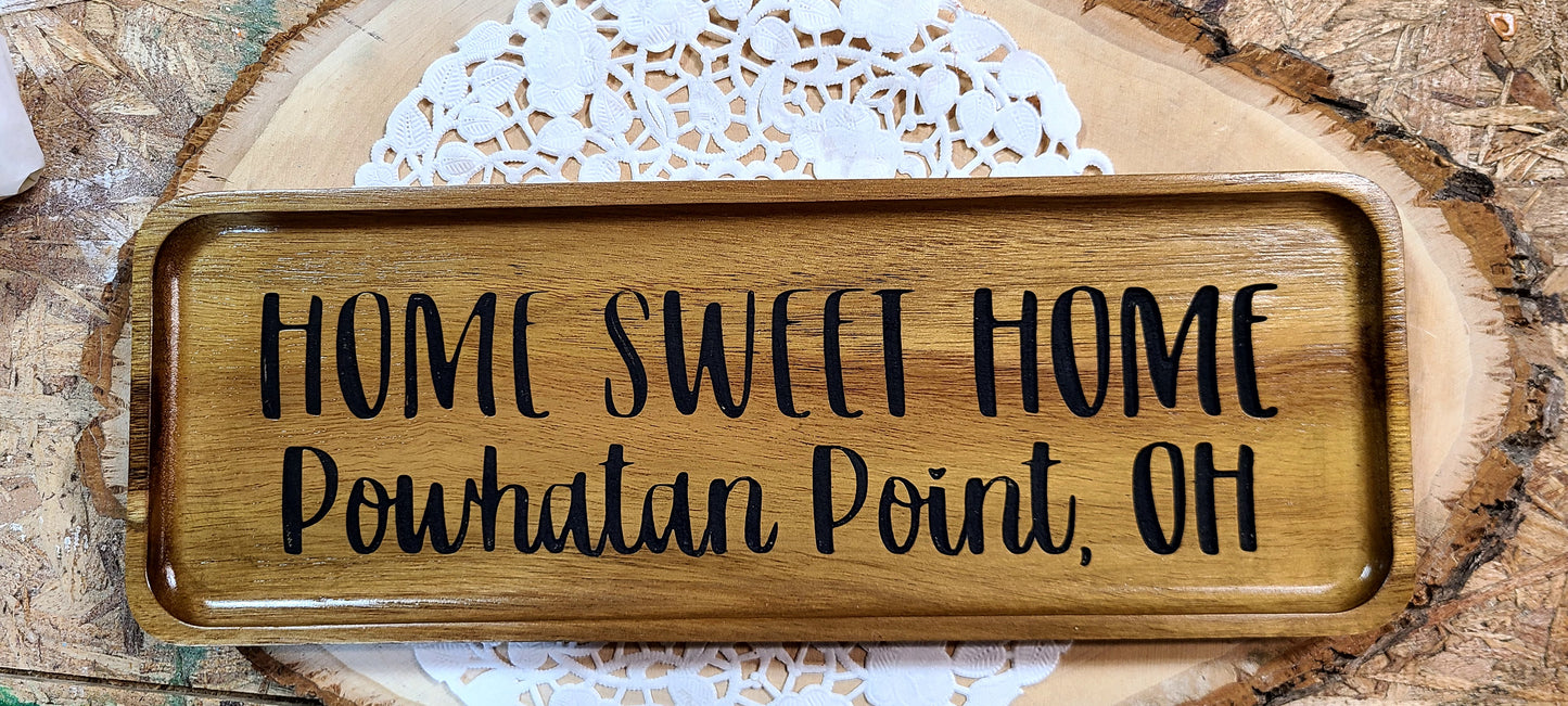Personalized Wooden Trinket Trays