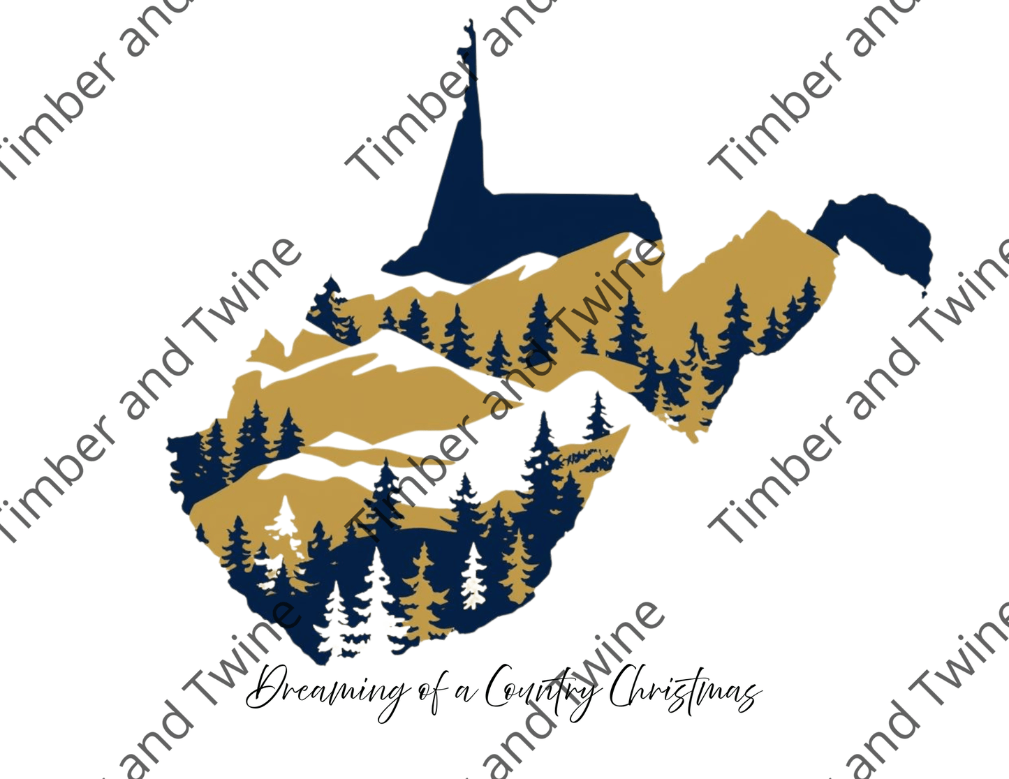 Dreaming of a Country Christmas WV PNG