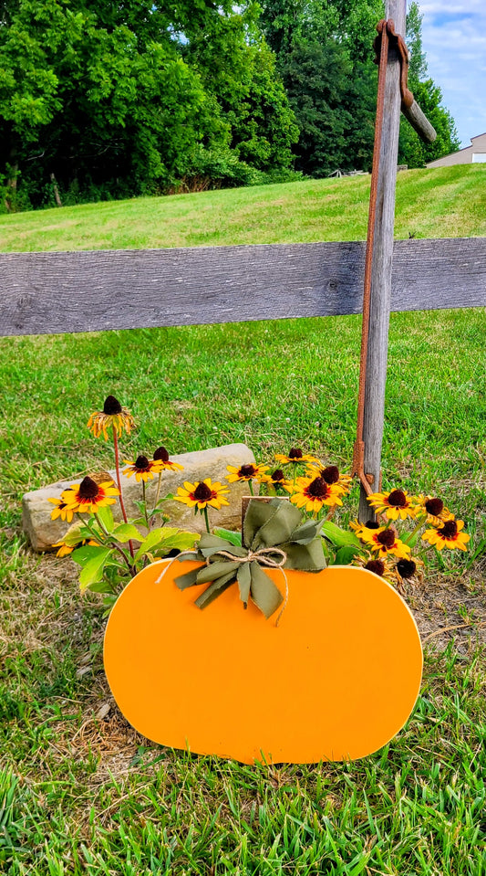 Wooden pumpkin- customizable