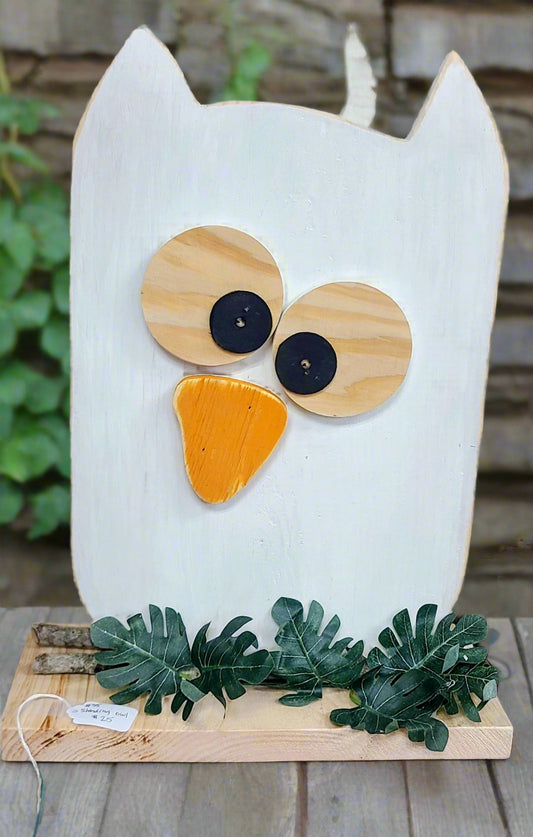 Handmade Owl Porch Sitter