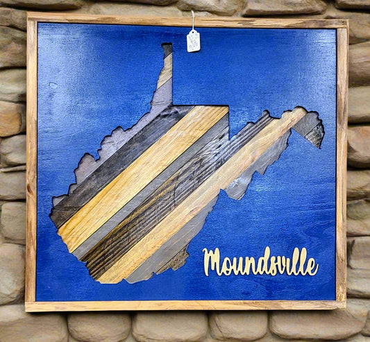 Hand Crafted WV Barnwood Wall Hanging