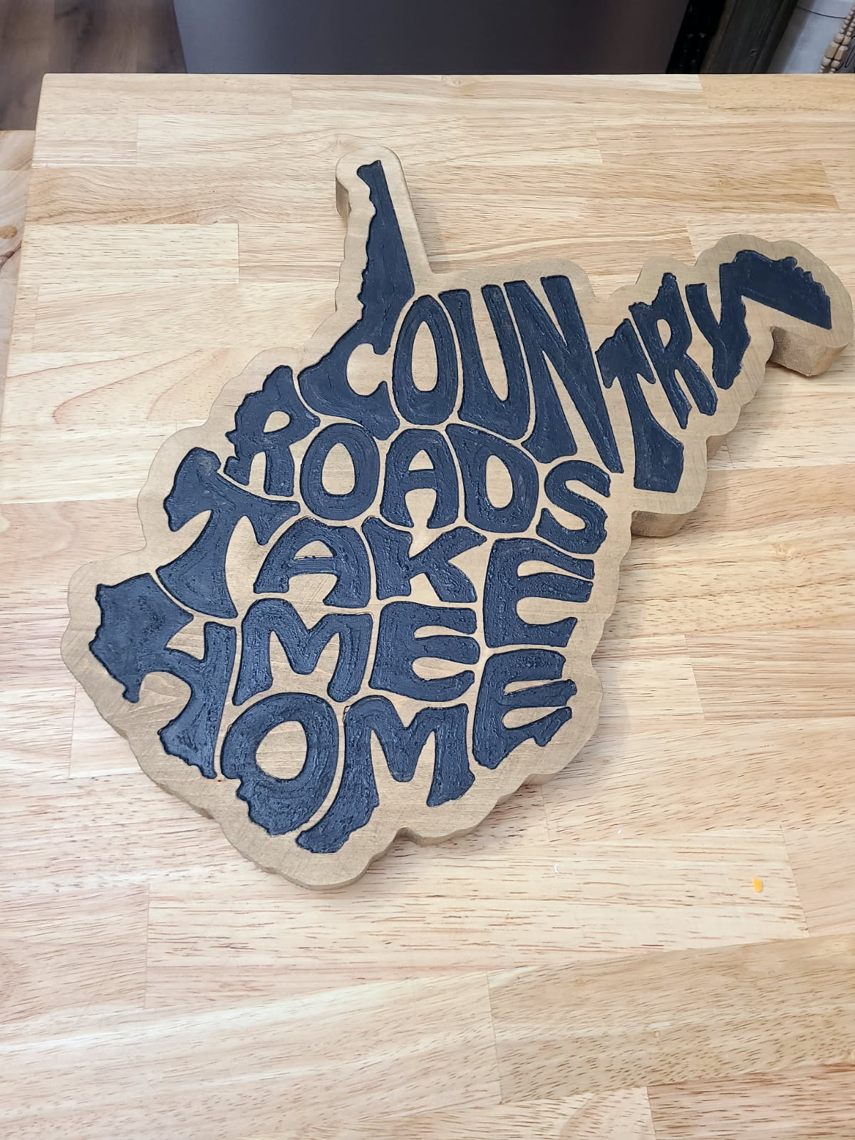 WV Country Roads Take Me Home WV Cutout