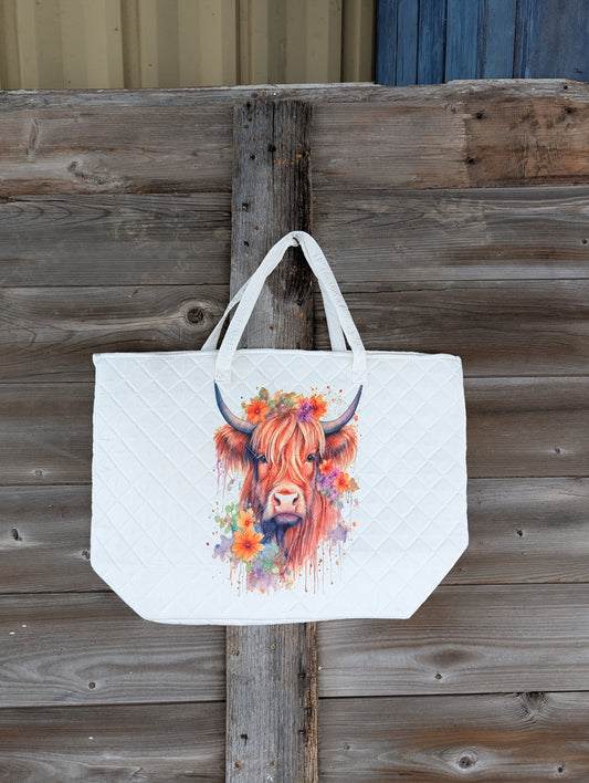 Highland Cow Tote