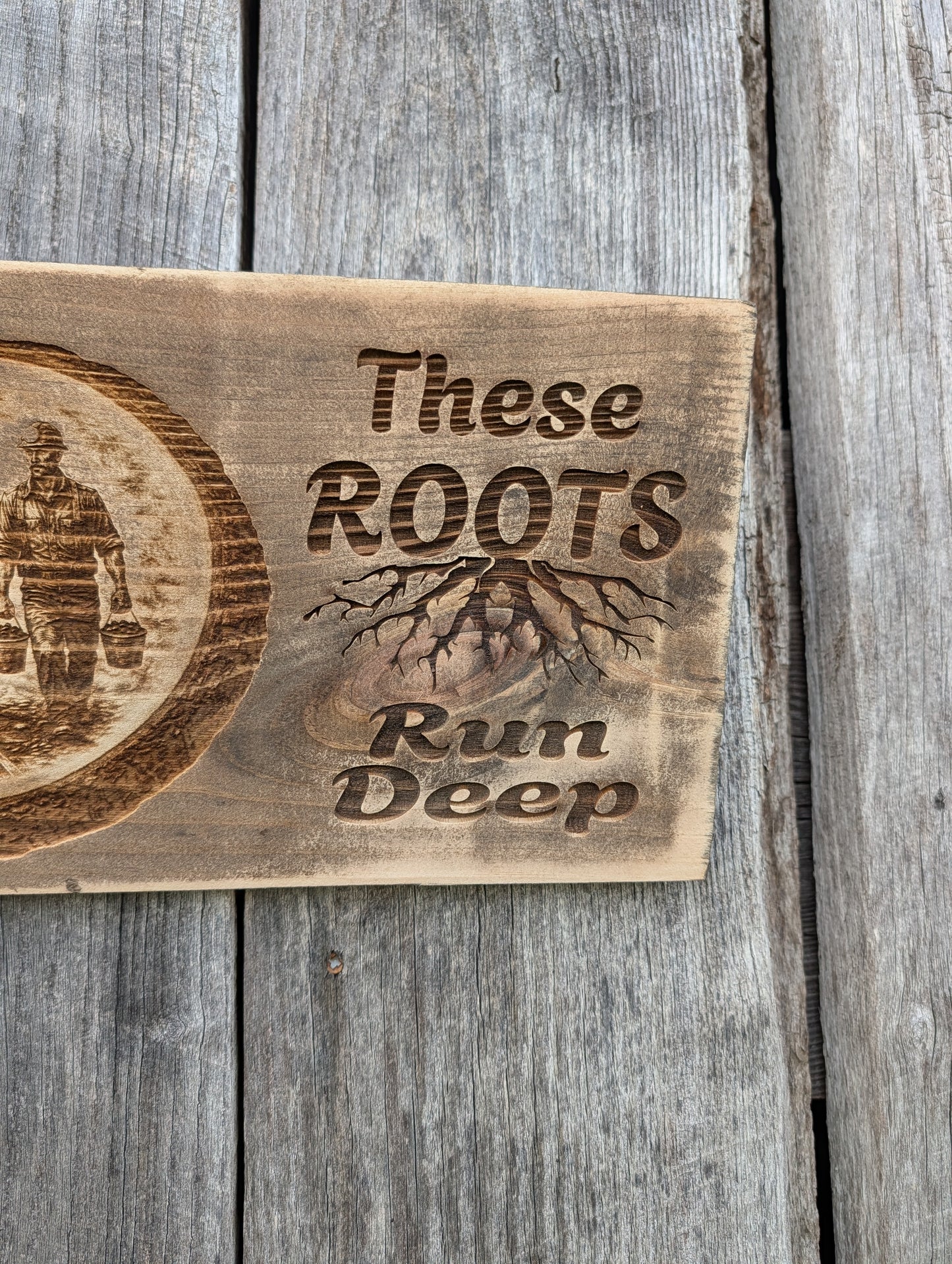 These Roots Run Deep Coal Miner Plaque