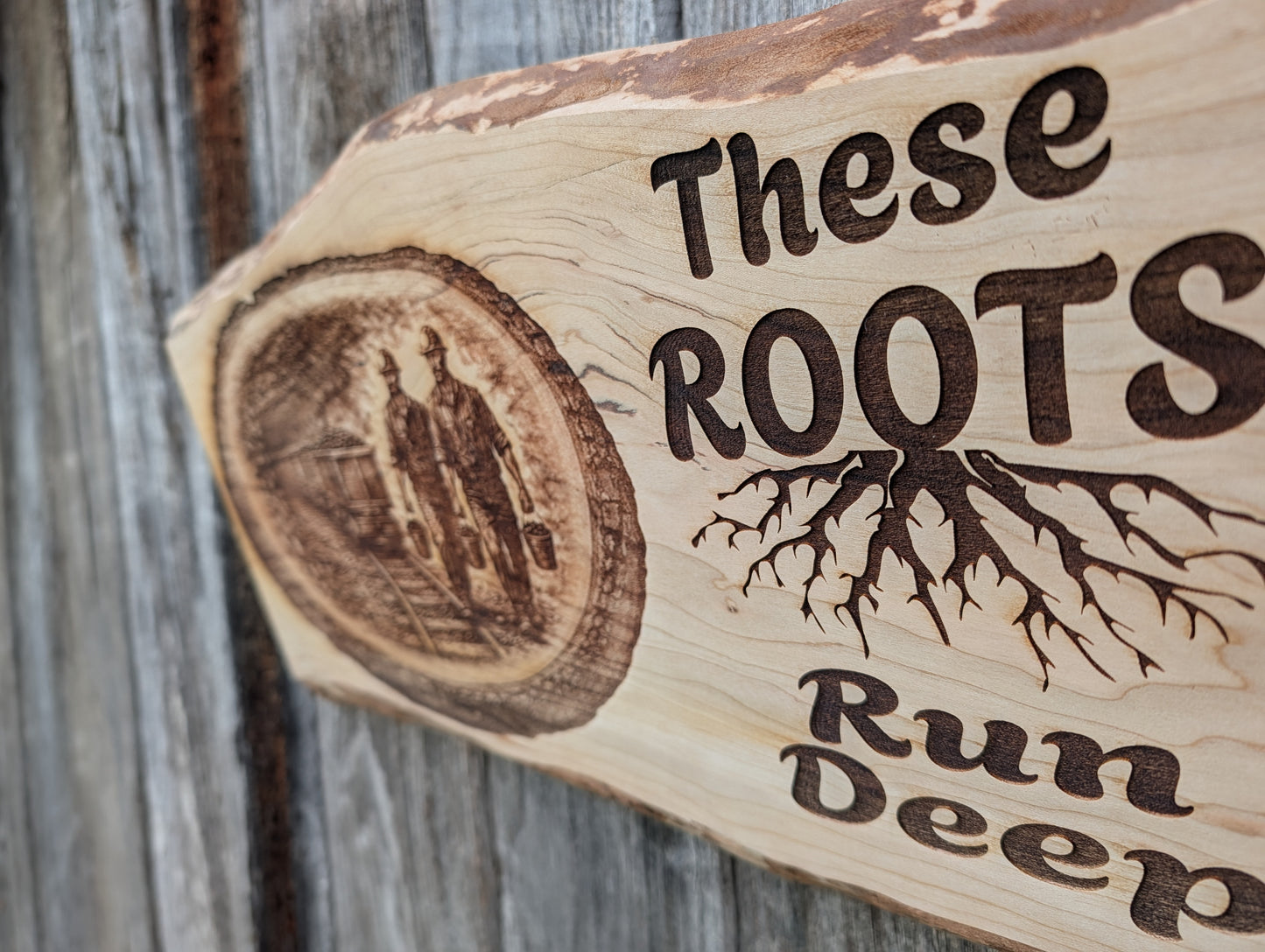 These Roots Run Deep Coal Miner Plaque