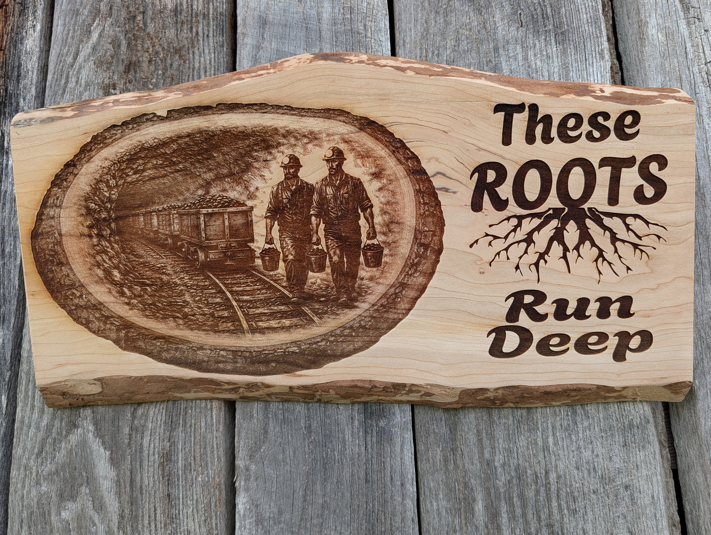 These Roots Run Deep Coal Miner Plaque