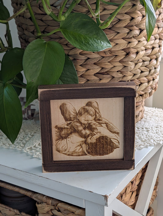 Wooden Photo Sitters